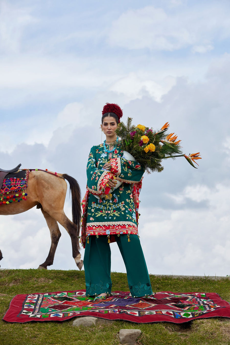 ELAN Embroidered Luxury Lawn Unstitched 3Pc Suit EL26-12A DEODAR