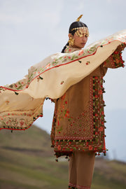 ELAN Embroidered Luxury Lawn Unstitched 3Pc Suit EL26-12B DEODAR