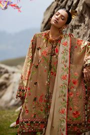 ELAN Embroidered Luxury Lawn Unstitched 3Pc Suit EL26-12B DEODAR