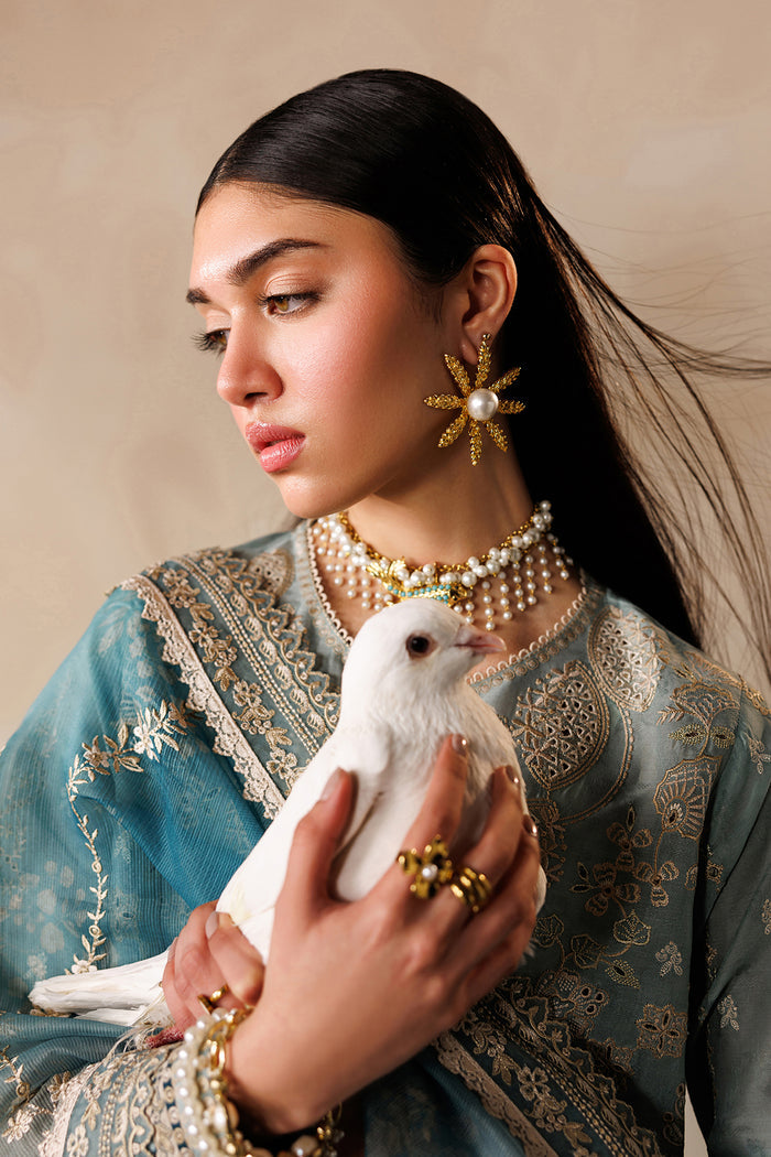 Baroque Eid Lawn Unstitched Embroidered 3Pc Suit EL26-D01