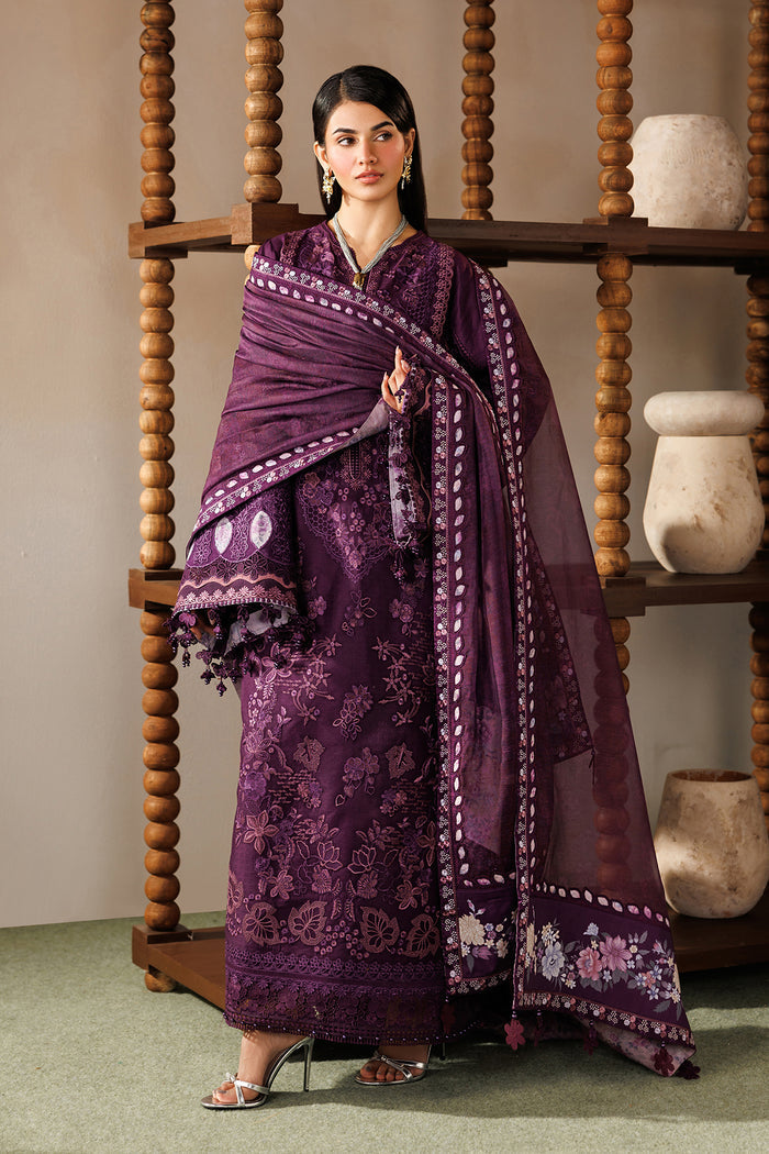 Baroque Eid Lawn Unstitched Embroidered 3Pc Suit EL26-D02