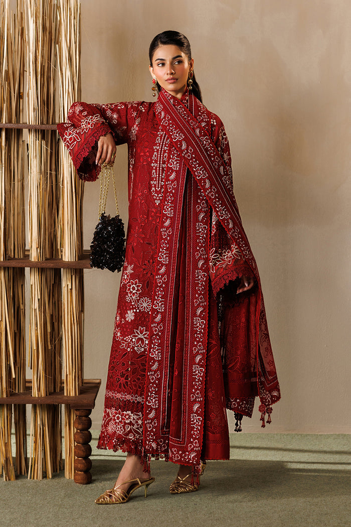 Baroque Eid Lawn Unstitched Embroidered 3Pc Suit EL26-D05
