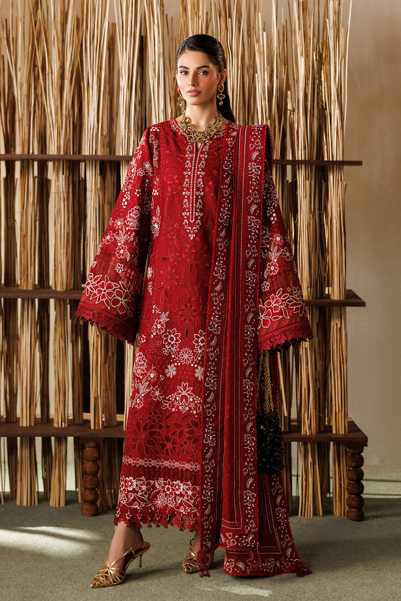 Baroque Eid Lawn Unstitched Embroidered 3Pc Suit EL26-D05