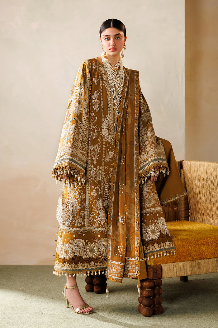Baroque Eid Lawn Unstitched Embroidered 3Pc Suit EL26-D07