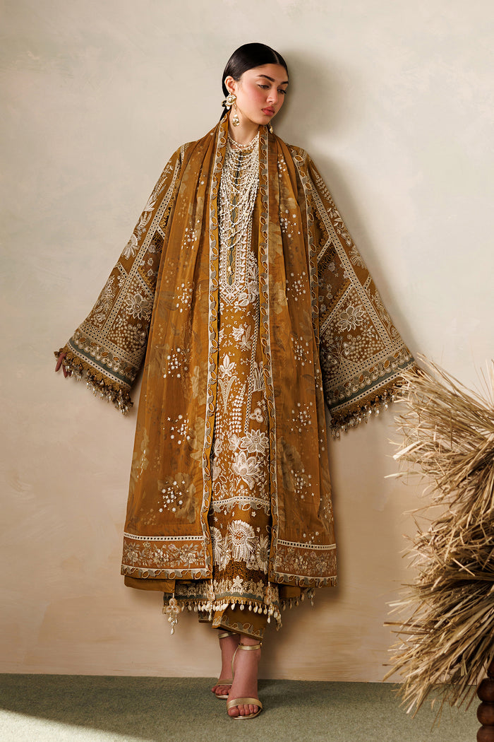 Baroque Eid Lawn Unstitched Embroidered 3Pc Suit EL26-D07
