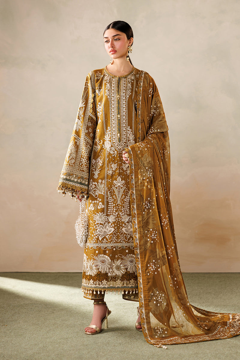 Baroque Eid Lawn Unstitched Embroidered 3Pc Suit EL26-D07