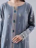 Faiza Faisal Winter Unstitched Embroidered Khaddar 3Pc Suit - Elaaf