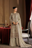Emaan Adeel Celeste Embroidered Chiffon Unstitched 3Pc Suit - ELARA