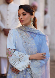 Elaf Premium Festive Eid Embroidered Lawn Unstitched 3Pc Suit ELE-08 AMYRA