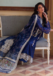 Elaf Premium Festive Eid Embroidered Lawn Unstitched 3Pc Suit ELE-10 YALINA