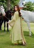 Elaf Premium Embroidered Luxury Lawn Unstitched 3Pc Suit ELH-1A PISTACIA