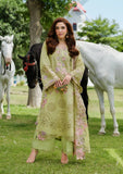 Elaf Premium Embroidered Luxury Lawn Unstitched 3Pc Suit ELH-1A PISTACIA