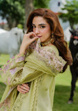 Elaf Premium Embroidered Luxury Lawn Unstitched 3Pc Suit ELH-1A PISTACIA