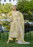 Elaf Premium Embroidered Luxury Lawn Unstitched 3Pc Suit ELH-4A DANDELION