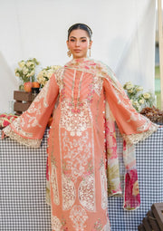 Elaf Premium Embroidered Luxury Lawn Unstitched 3Pc Suit ELH-5A AUTUMN DREAM