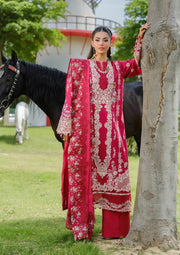 Elaf Premium Embroidered Luxury Lawn Unstitched 3Pc Suit ELH-6B JULIET