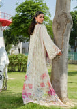 Elaf Premium Embroidered Luxury Lawn Unstitched 3Pc Suit ELH-7A WHITE EMPRESS