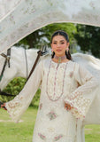 Elaf Premium Embroidered Luxury Lawn Unstitched 3Pc Suit ELH-7A WHITE EMPRESS