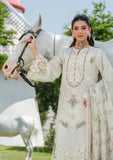 Elaf Premium Embroidered Luxury Lawn Unstitched 3Pc Suit ELH-7A WHITE EMPRESS