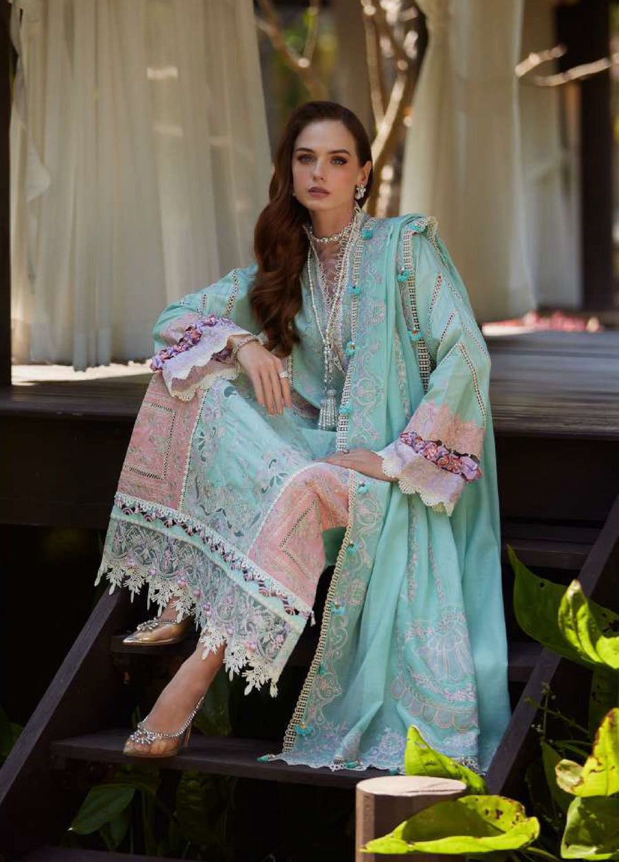 Kanwal Malik Ariya Embroidered Lawn Unstitched 3Pc Suit - ELIANA