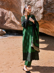 Zainab Chottani Embroidered Herringbone Unstitched 3Pc Suit D-08 Elif