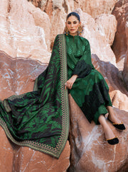 Zainab Chottani Embroidered Herringbone Unstitched 3Pc Suit D-08 Elif