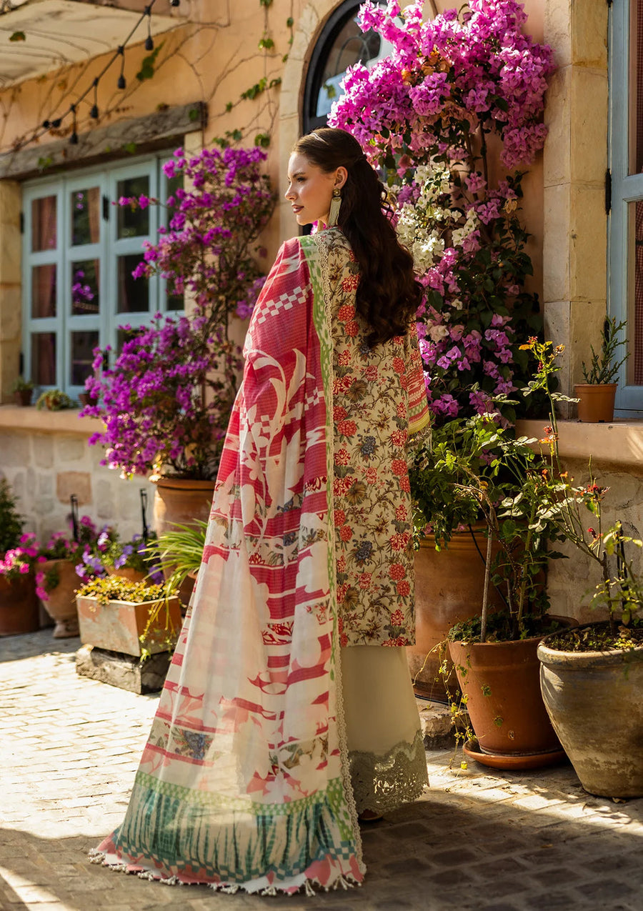 Elaf Premium Prints Chikankari Lawn Unstitched 3Pc Suit ELK-01B GIARDINO