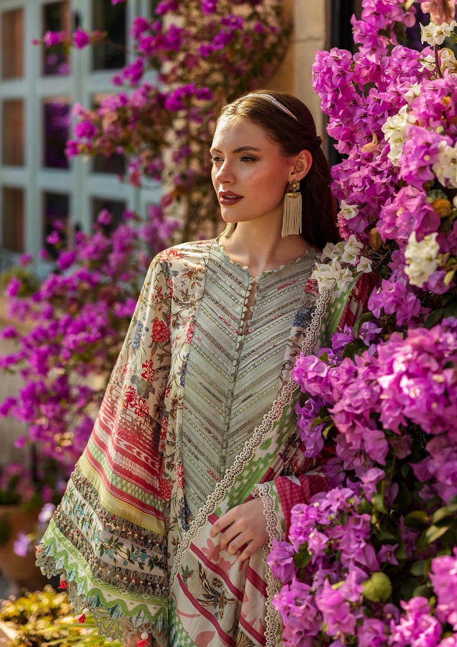 Elaf Premium Prints Chikankari Lawn Unstitched 3Pc Suit ELK-01B GIARDINO