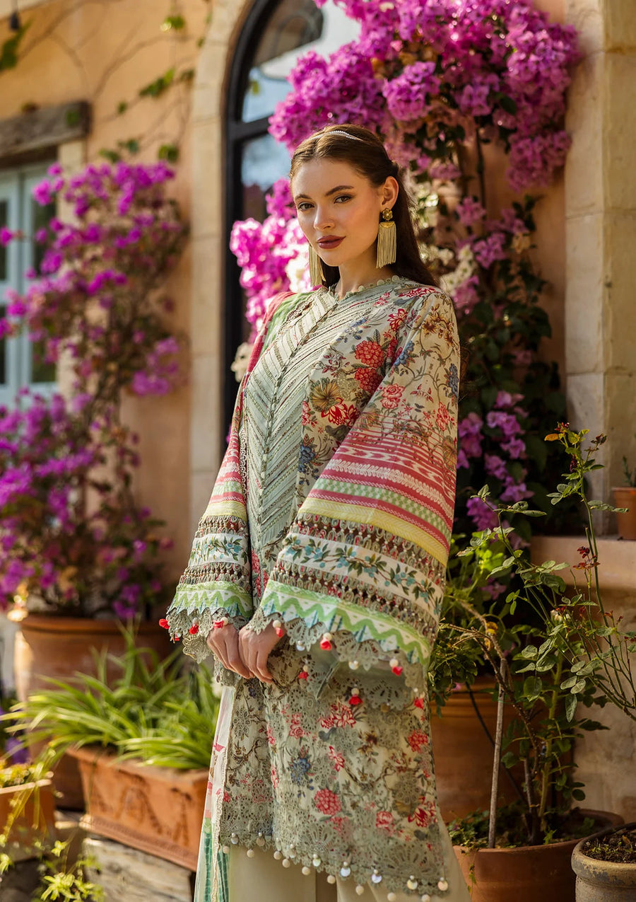 Elaf Premium Prints Chikankari Lawn Unstitched 3Pc Suit ELK-01B GIARDINO