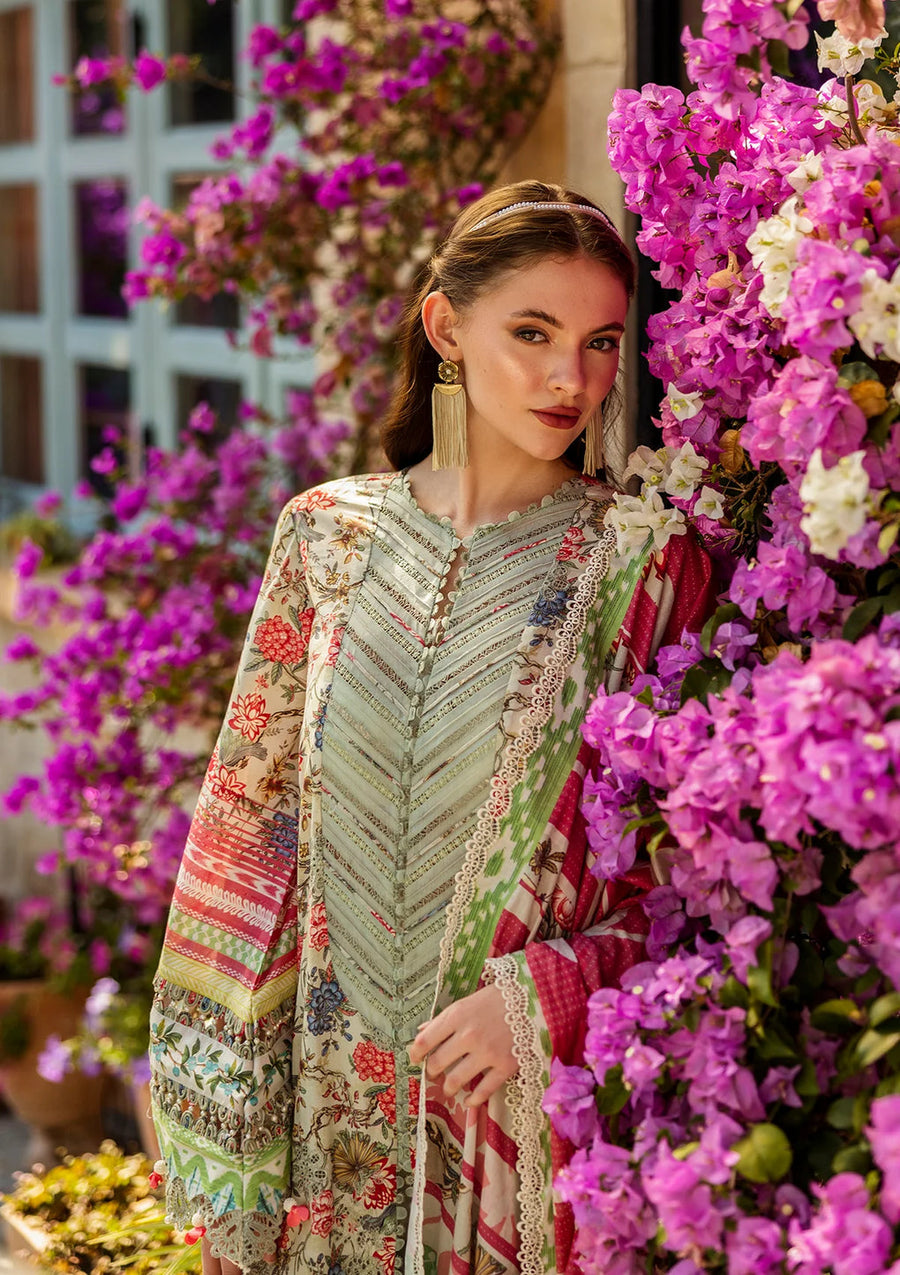 Elaf Premium Prints Chikankari Lawn Unstitched 3Pc Suit ELK-01B GIARDINO
