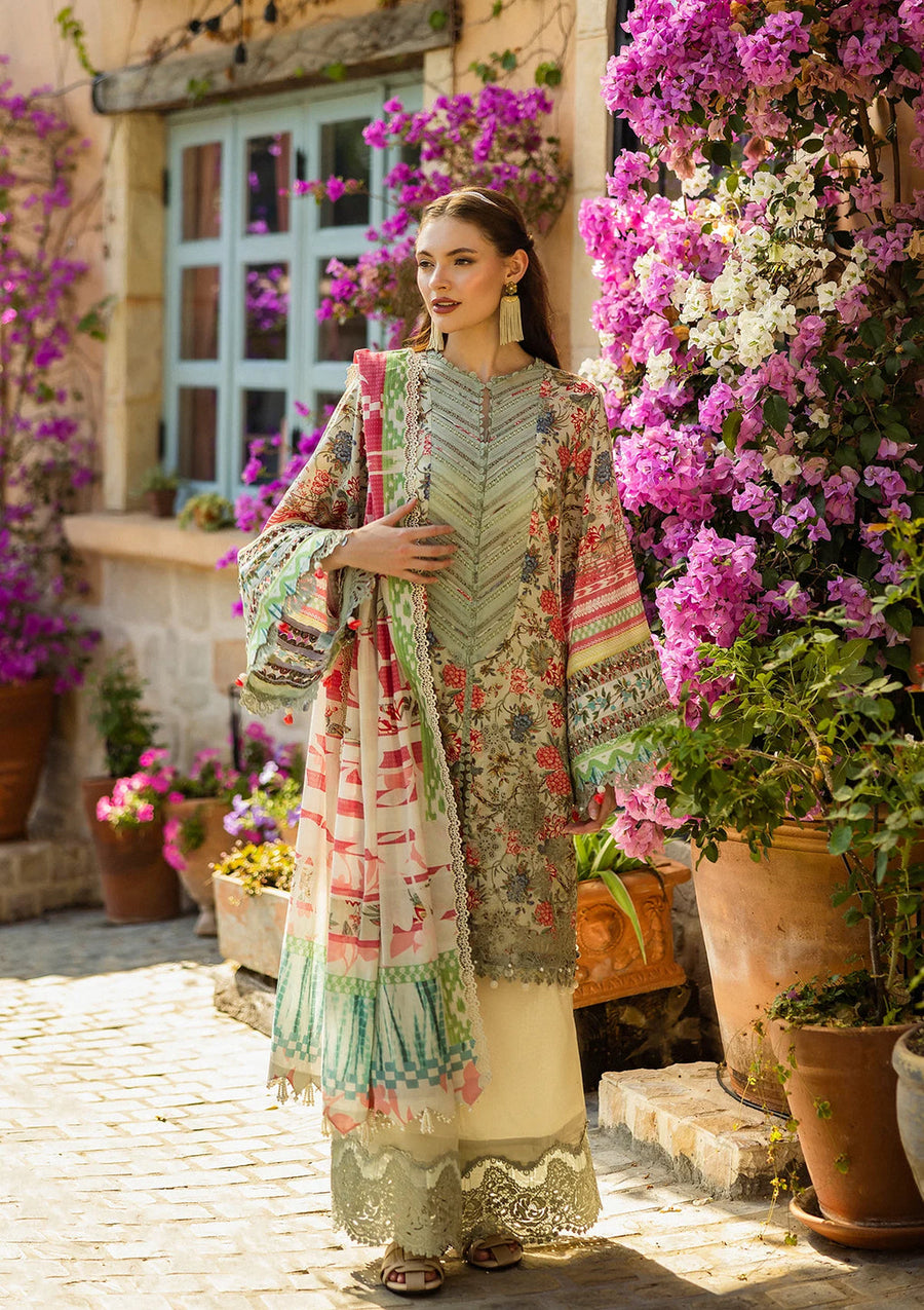 Elaf Premium Prints Chikankari Lawn Unstitched 3Pc Suit ELK-01B GIARDINO