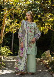 Elaf Premium Prints Chikankari Lawn Unstitched 3Pc Suit ELK-03A FLOREALE