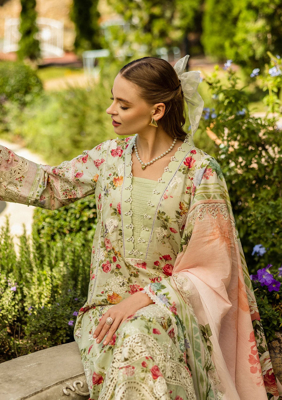 Elaf Premium Prints Chikankari Lawn Unstitched 3Pc Suit ELK-04A DEAR PARADISE