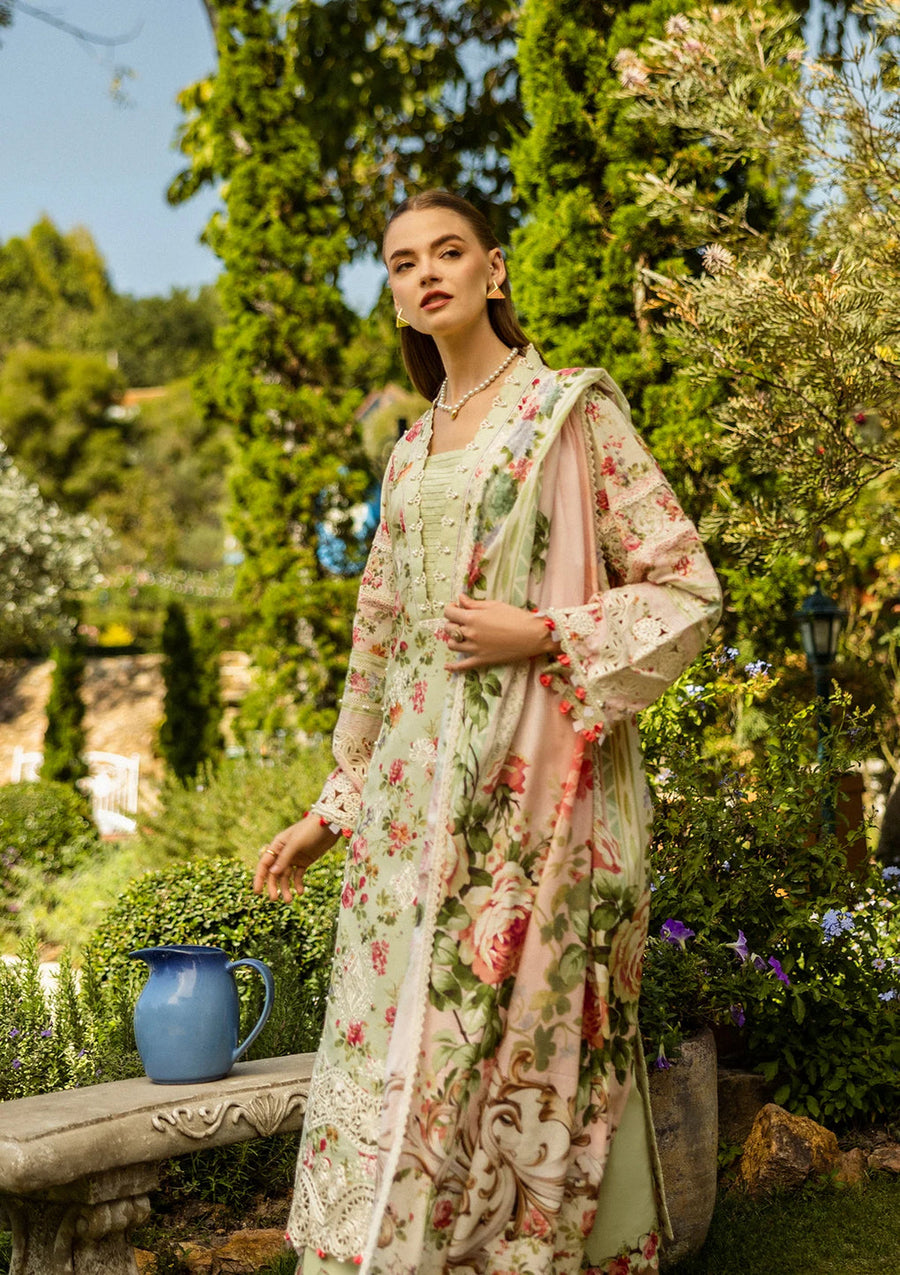 Elaf Premium Prints Chikankari Lawn Unstitched 3Pc Suit ELK-04A DEAR PARADISE