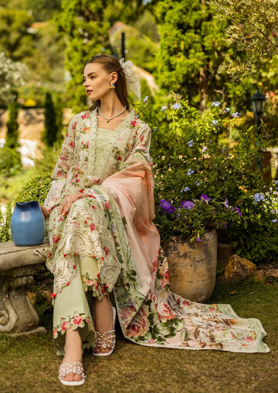 Elaf Premium Prints Chikankari Lawn Unstitched 3Pc Suit ELK-04A DEAR PARADISE