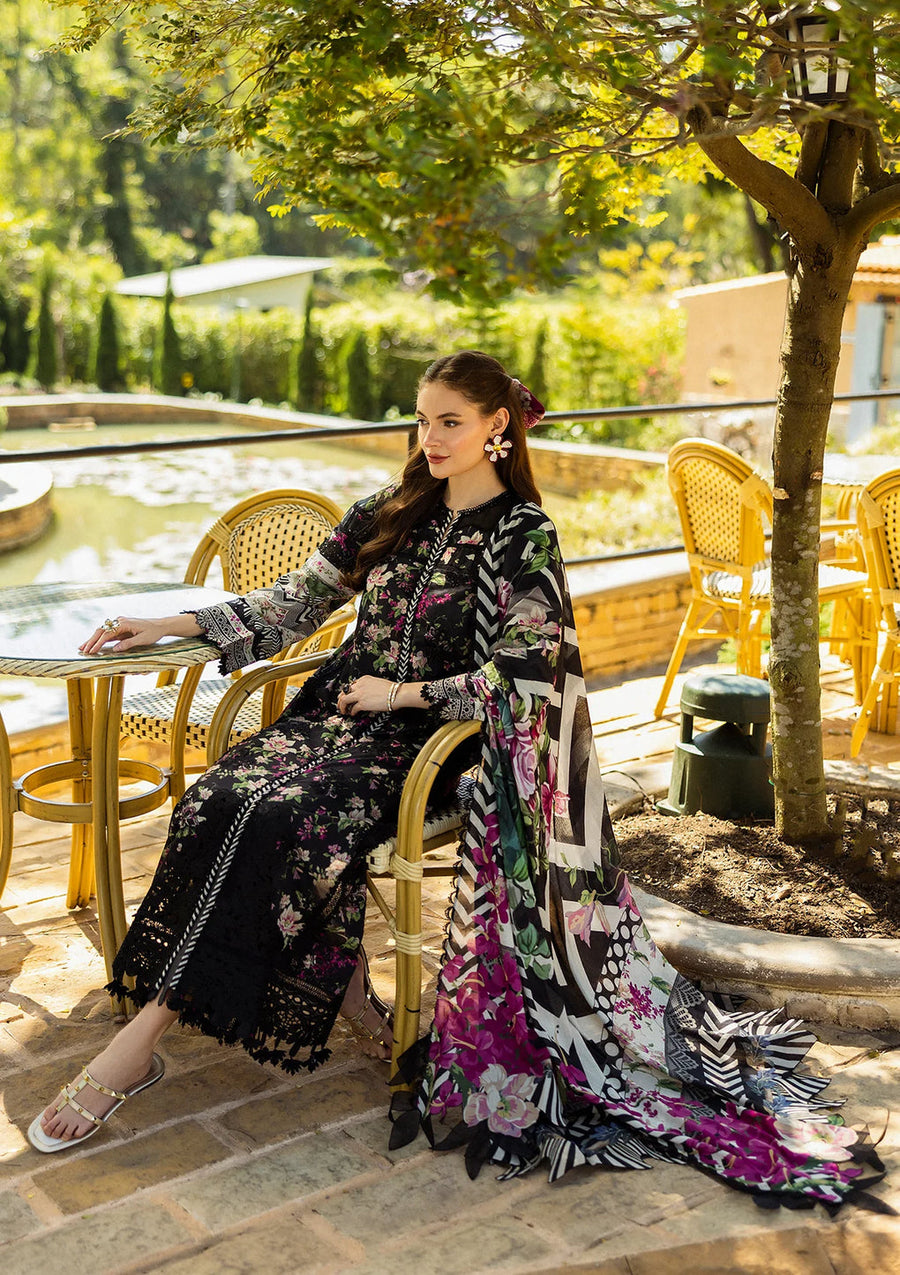 Elaf Premium Prints Chikankari Lawn Unstitched 3Pc Suit ELK-05A BELLEZA