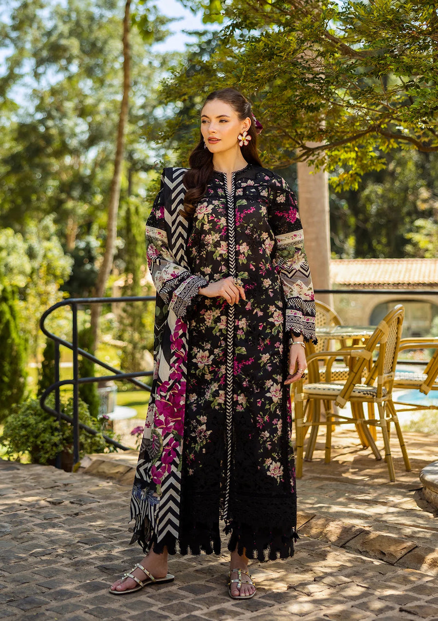 Elaf Premium Prints Chikankari Lawn Unstitched 3Pc Suit ELK-05A BELLEZA