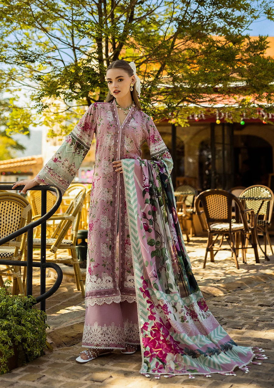 Elaf Premium Prints Chikankari Lawn Unstitched 3Pc Suit ELK-05B FIA