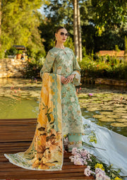 Elaf Premium Prints Chikankari Lawn Unstitched 3Pc Suit ELK-06A PISTACHIO DREAMS