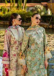 Elaf Premium Prints Chikankari Lawn Unstitched 3Pc Suit ELK-06A PISTACHIO DREAMS