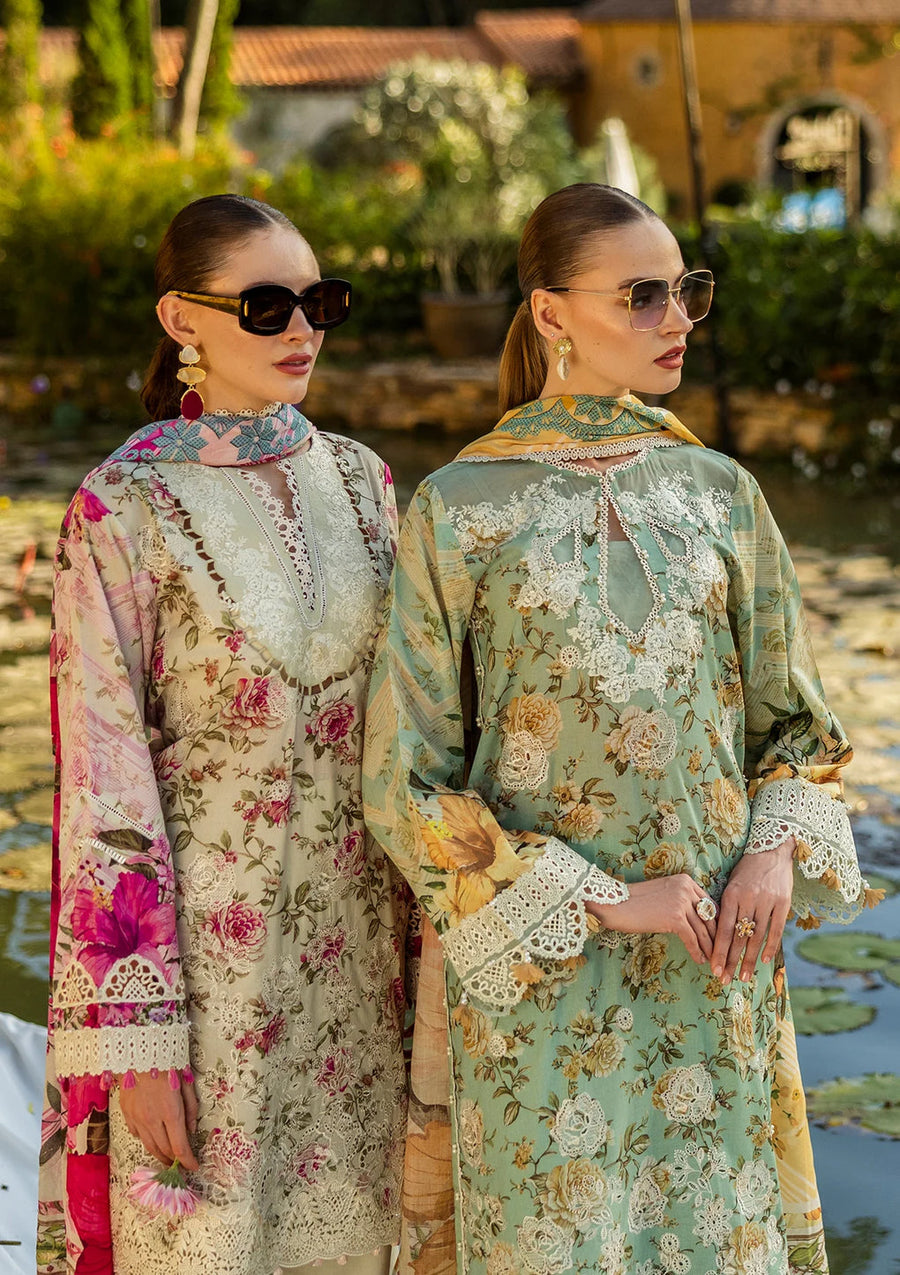 Elaf Premium Prints Chikankari Lawn Unstitched 3Pc Suit ELK-06A PISTACHIO DREAMS