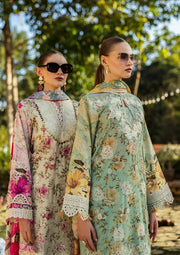 Elaf Premium Prints Chikankari Lawn Unstitched 3Pc Suit ELK-06A PISTACHIO DREAMS