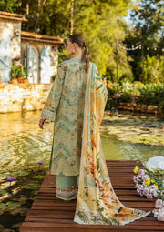 Elaf Premium Prints Chikankari Lawn Unstitched 3Pc Suit ELK-06A PISTACHIO DREAMS