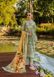 Elaf Premium Prints Chikankari Lawn Unstitched 3Pc Suit ELK-06A PISTACHIO DREAMS