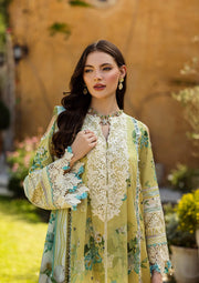 Elaf Premium Prints Chikankari Lawn Unstitched 3Pc Suit ELK-07A ALLURE