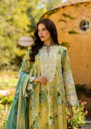 Elaf Premium Prints Chikankari Lawn Unstitched 3Pc Suit ELK-07A ALLURE