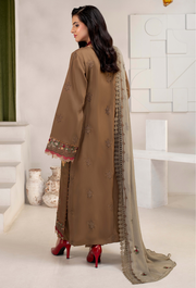 Humdum Ellena Embroidered Viscose Unstitched 3Pc Suit D-03