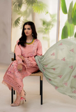 Humdum Ellena Embroidered Viscose Unstitched 3Pc Suit D-06