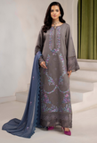Humdum Ellena Embroidered Viscose Unstitched 3Pc Suit D-08
