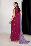 Humdum Ellena Embroidered Viscose Unstitched 3Pc Suit D-10